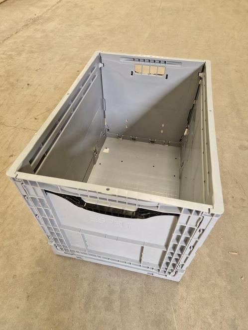 Vouwkrat klapkrat 600x400x400mm extra stevig 80l grijs, Zakelijke goederen, Kantoor en Winkelinrichting | Magazijn, Stelling en Opslag