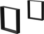 Tafelpoten salontafel - Metaal - 30x43 cm - Zwart - ECD Germ, Huis en Inrichting, Verzenden, Nieuw