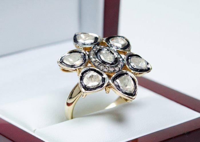 Zonder minimumprijs - Ring - Zilver - diamanten 1,50 ct -, Handtassen en Accessoires, Ringen