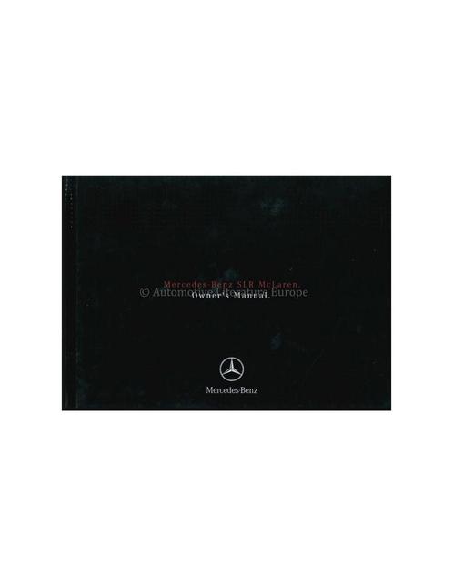 2005 MERCEDES BENZ SLR MCLAREN INSTRUCTIEBOEKJE ENGELS, Auto diversen, Handleidingen en Instructieboekjes, Ophalen of Verzenden