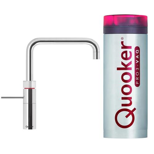 Quooker Fusion Square Chroom met PRO3 VAQ-E Boiler, Doe-het-zelf en Bouw, Sanitair, Kraan, Nieuw, Chroom, Ophalen of Verzenden