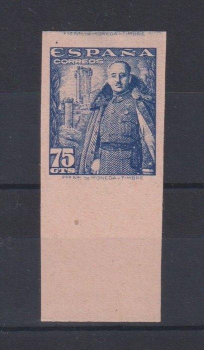 Spanje 1948/1954 - Franco en Castillo de la Mota-zonder tand, Postzegels en Munten, Postzegels | Europa | Spanje