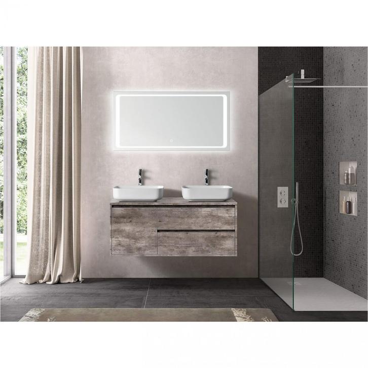 Florence Badmeubelset Birmingham 120cm Steen, Huis en Inrichting, Badkamer | Badkamermeubels, Ophalen of Verzenden