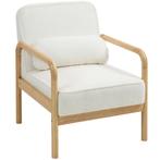 TRUUSK Loungestoel Fauteuil - Armleuningen - Houten Poten -, Verzenden, Nieuw
