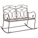 vidaXL Tuinbank 104 cm ijzer antiekbruin, Tuin en Terras, Tuinsets en Loungesets, Verzenden, Nieuw