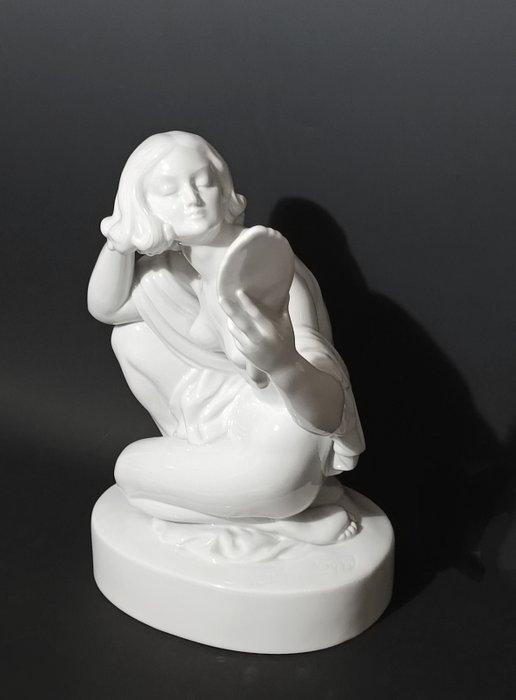 Herend - Beeld, Lady Vanity - 40 cm - Porselein, Antiek en Kunst, Antiek | Glaswerk en Kristal