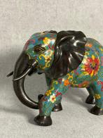 Olifant Cloisonné 27.5 cm / 3 kg (Zonder Minimumprijs) -, Antiek en Kunst