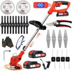 Grastrimmer met accu - Kantenmaaier - Bosmaaier - Rood - OUT, Tuin en Terras, Grastrimmers, Verzenden, Nieuw