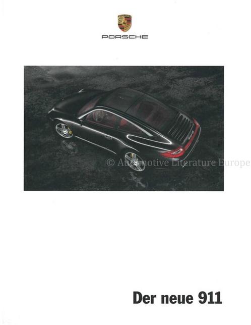 2009 PORSCHE 911 CARRERA & TARGA HARDCOVER BROCHURE DUITS, Livres, Autos | Brochures & Magazines, Enlèvement ou Envoi