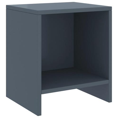 vidaXL Nachtkastje 35x30x40 cm massief grenenhout lichtgrijs, Huis en Inrichting, Slaapkamer | Nachtkastjes, Nieuw, Verzenden