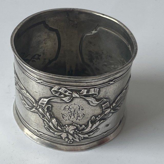 Servetring - .950 zilver - tarwehalm, Antiek en Kunst, Antiek | Zilver en Goud