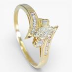 Zonder minimumprijs - Ring - 14 karaat HRD, Geel goud -, Handtassen en Accessoires, Ringen, Nieuw