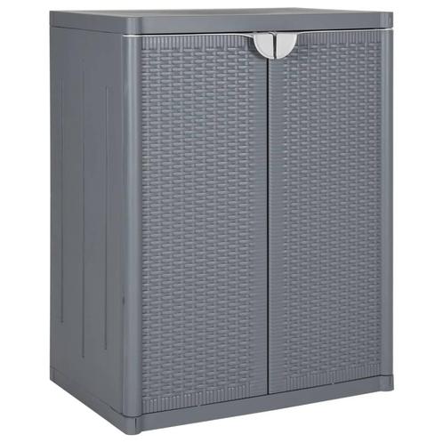 vidaXL Armoire de rangement de jardin gris 65x45x88 cm, Maison & Meubles, Armoires | Autre, Neuf, Envoi