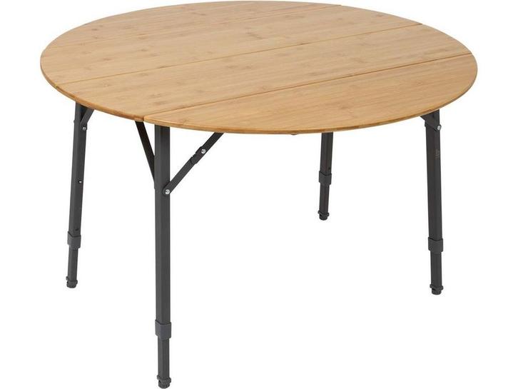 Bo-Camp Poundbury - Urban Outdoor - Ronde Bamboe Tafel Ø 90, Caravans en Kamperen, Kampeermeubelen, Zo goed als nieuw, Verzenden