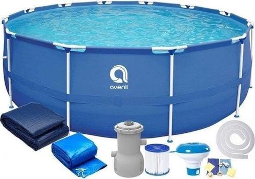 Avenli opzetzwembad 305 cm met pomp en afdekzeil - Comple..., Tuin en Terras, Zwembaden, Nieuw, Ophalen of Verzenden