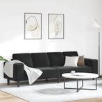 vidaXL Bankstel Zwart Fluweel, Huis en Inrichting, Verzenden, Nieuw