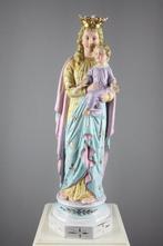 Beeldje, Maria met Kind - 44 cm - Biscuit porselein