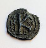Byzantium. Mauricius Tiberius (582-602 n.Chr.). 1/2 Follis, Postzegels en Munten, Munten | Europa | Niet-Euromunten