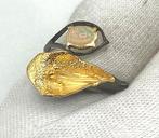 Zonder Minimumprijs - Ring Verguld, Zilver Opaal, Handtassen en Accessoires, Ringen, Nieuw