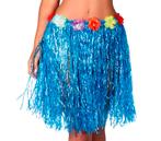 Hawaii Rok Bloemen Blauw 50cm, Kinderen en Baby's, Carnavalskleding en Verkleedspullen, Nieuw, Verzenden
