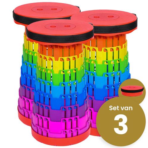 Set Van 3 Stuks ! Alora Opvouwbare Kruk Extra Strong -, Huis en Inrichting, Stoelen, Nieuw