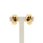 18 Krt. Gouden oorclips met robijn en diamant | 0,25 ct., Gebruikt, Overige kleuren, Ophalen of Verzenden, Met edelsteen