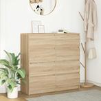 vidaXL Dressoir 100x35x99 cm bewerkt hout sonoma, Huis en Inrichting, Kasten | Dressoirs, Verzenden, Nieuw