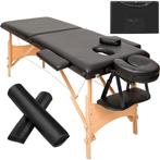 2 zones massagetafel-set met 5cm matras, rolkussens en houte, Sport en Fitness, Massageproducten, Nieuw, Verzenden