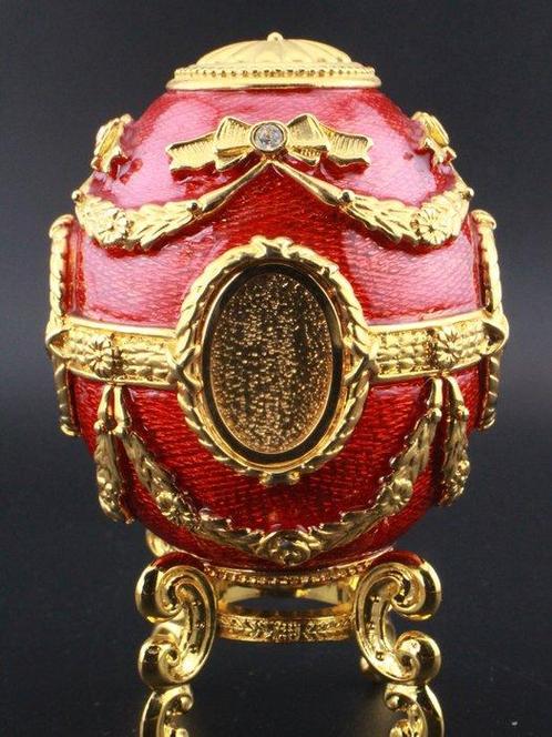 Fabergé ei - Portret fotolijst eieren - 24 Karat Gold Plated, Antiek en Kunst, Curiosa en Brocante