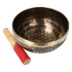 Klankschaal Flower of Life Nr 40 - 878 gram, Muziek en Instrumenten, Overige Muziek en Instrumenten, Verzenden, Nieuw