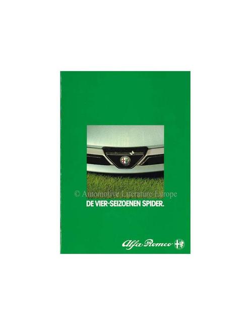 1983 ALFA ROMEO SPIDER BROCHURE NEDERLANDS, Livres, Autos | Brochures & Magazines, Enlèvement ou Envoi