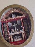 Reliekhouder - Glas, Messing, Papier, Textiel - 1850-1900 -, Antiek en Kunst
