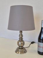 Buffet tafellamp - Chroom, Textiel - Zwaar - 40 cm hoog!, Antiek en Kunst