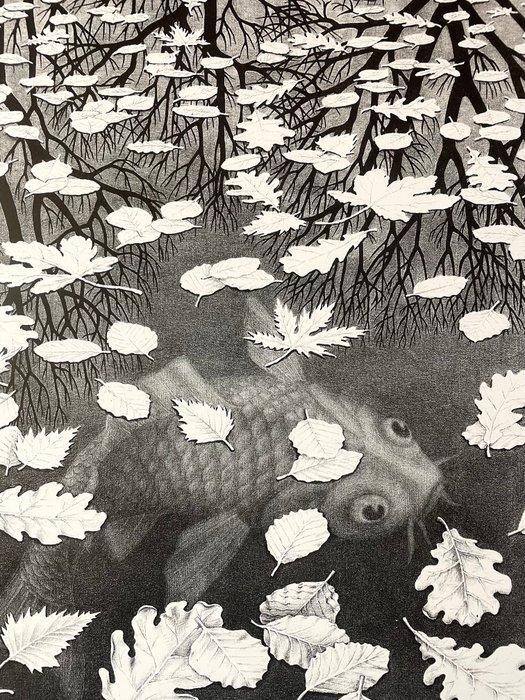 M.C. Escher (1898-1972) - Three Worlds (1955), Antiek en Kunst, Antiek | Glaswerk en Kristal