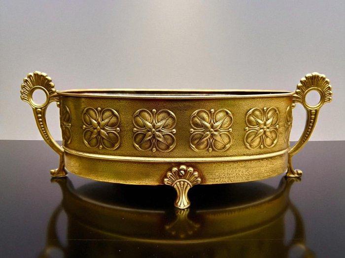 1920 - Art Deco planter - Jardinière - Messing - W35,5cm, Antiek en Kunst, Kunst | Designobjecten