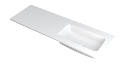 INK Wastafel Faktor polystone rechts zonder kraangat 140 cm, Doe-het-zelf en Bouw, Sanitair, Overige typen, Nieuw, Ophalen of Verzenden