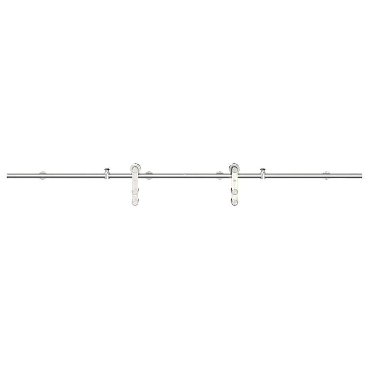 RVS Schuifdeur Rails | 200cm | OP = OP! Koopjesjagers, Doe-het-zelf en Bouw, Hang- en Sluitwerk, Nieuw, Inox, Schuif of Grendel