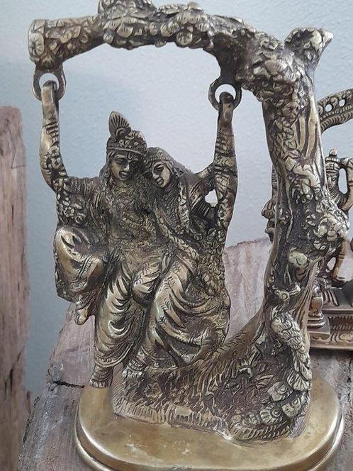 Statue, Verzamelset Hindoe Beelden – Radha Krishna, Rama, Antiek en Kunst, Kunst | Niet-Westerse kunst