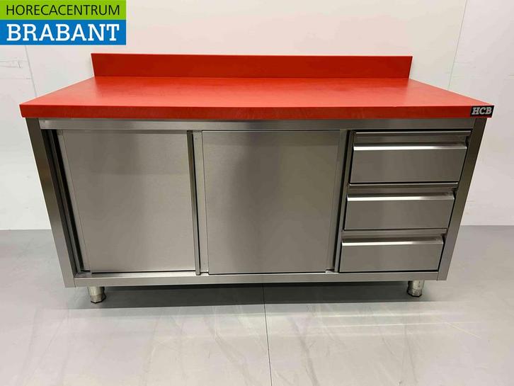 RVS HCB Premium-line Polyethylene PE Werkkast Kast Snijtafel, Zakelijke goederen, Horeca | Meubilair en Inrichting, Ophalen of Verzenden