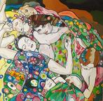 Grazia Braggion (1955) - Omaggio a Klimt Le vergini, Antiek en Kunst, Kunst | Schilderijen | Modern