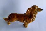 Karl Ens, Volkstedt - Sculpture, Long-haired Dachshund Dog -, Antiek en Kunst