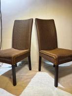 Lloyd Loom - Chaise - Riet/Hout - Deux chaises