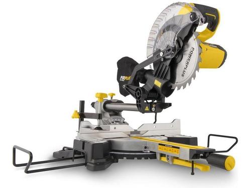 Powerplus POWX075710S Afkort- en verstekzaag - Telescopische, Huis en Inrichting, Woonaccessoires | Overige, Zo goed als nieuw