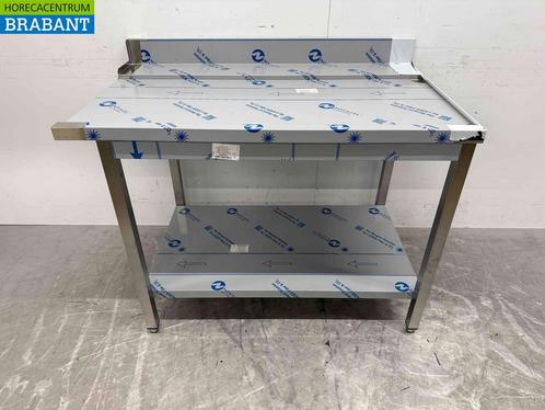 RVS Afvoertafel T.B.V. Doorschuifvaatwasser 120 cm Horeca, Zakelijke goederen, Horeca | Meubilair en Inrichting, Ophalen of Verzenden