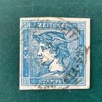 Oostenrijk 1851 - Blauwe Mercur in goede type IIa -, Gestempeld