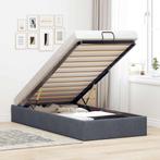 vidaXL Bedframe zonder matras 90x200 cm fluweel donkergrijs, Verzenden, Nieuw