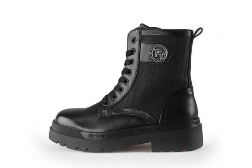 Tom Tailor Veterboots in maat 37 Zwart | 5% extra korting, Kleding | Dames, Schoenen, Zwart, Zo goed als nieuw, Overige typen