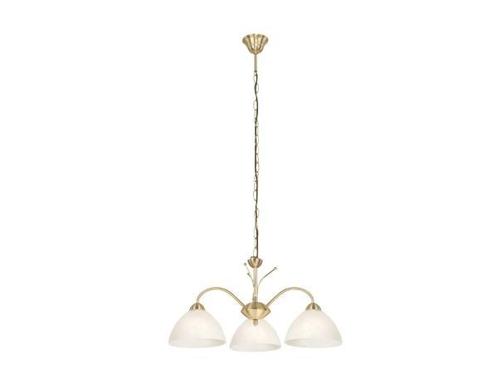 Veiling - EGLO hanglamp messing/alabaster 3xE14, Huis en Inrichting, Lampen | Hanglampen