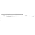 Witte Markies 4,5x3,5m Metaal | Tweede Kansje | OP=OP, Tuin en Terras, Zonneschermen, Verzenden, 450 cm of meer, Nieuw, Knikarmscherm