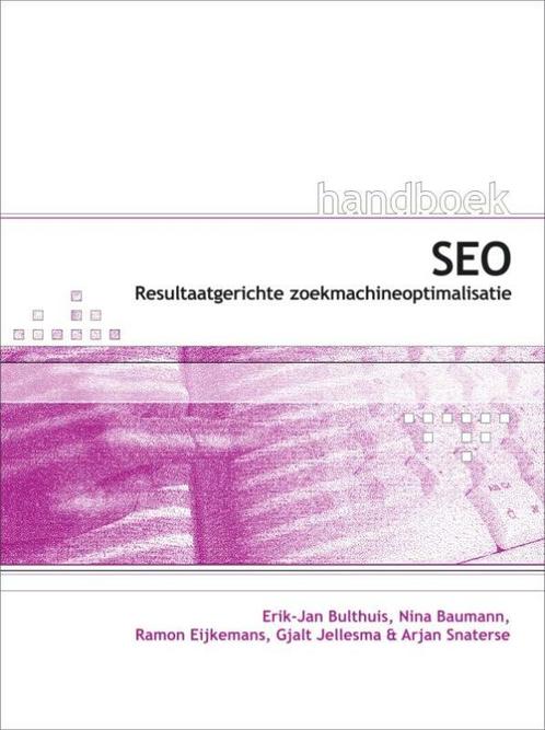 Handboek SEO voor websdesigners 9789059403680, Boeken, Informatica en Computer, Zo goed als nieuw, Verzenden